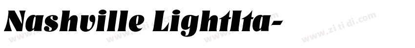 Nashville LightIta字体转换
